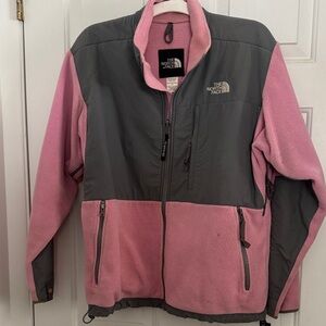 The North Face Two-Tone Pink and Gray Fleece Jacket
